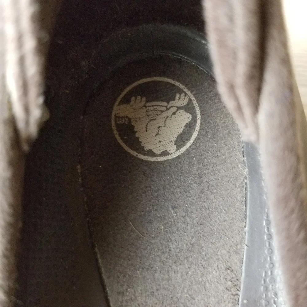 Crocs Brown Casey Mary Jane Semi Wedge Heel Shoes